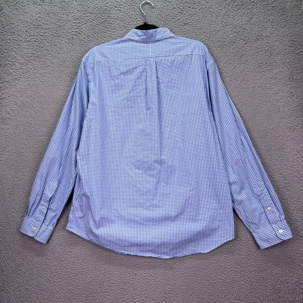 Ralph Lauren Shirt‎ Mens XL Blue Check Button Up Preppy Office Business Everyday - Picture 3 of 8